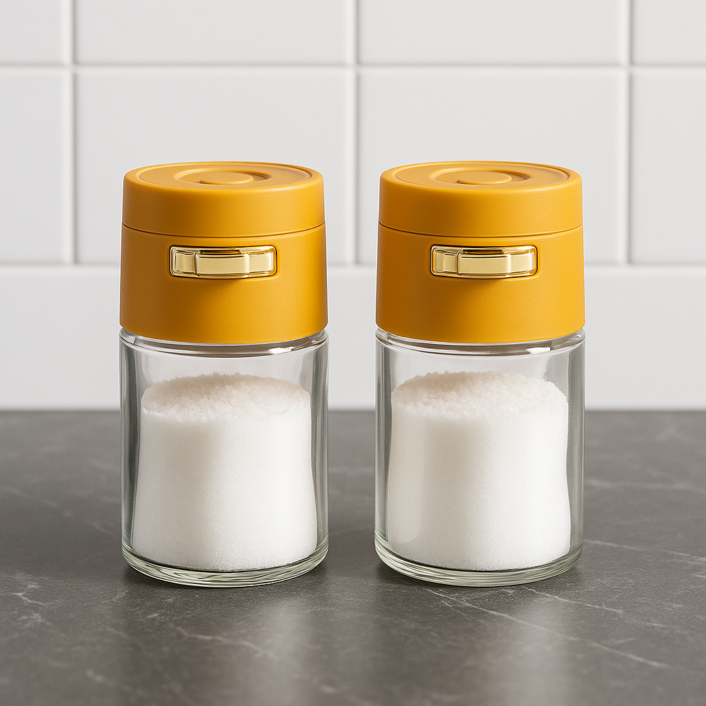 Glass Seasoning Jar – Airtight Moisture-Proof Spice Container