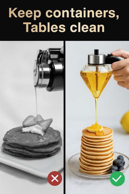 Diamond Glass Oil Dispenser – Precision Pour Bottle