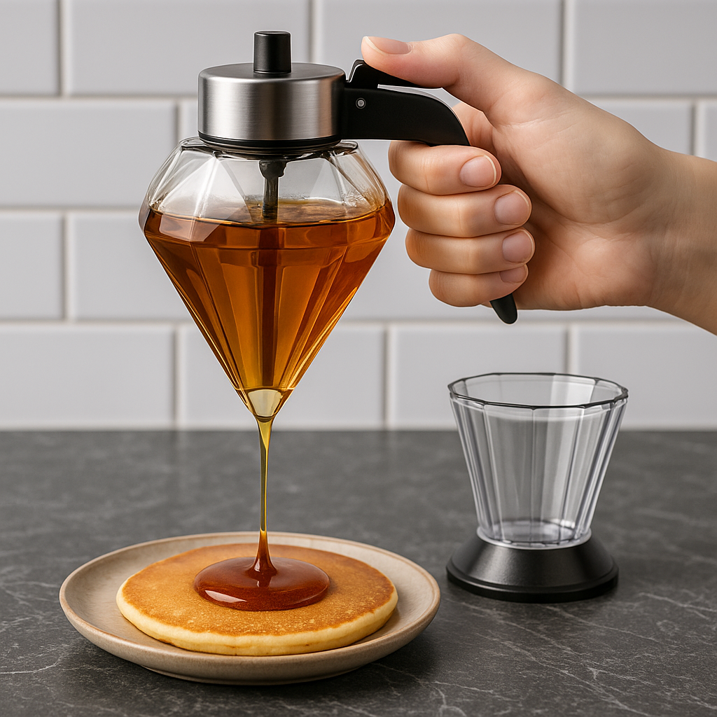 Diamond Glass Oil Dispenser – Precision Pour Bottle