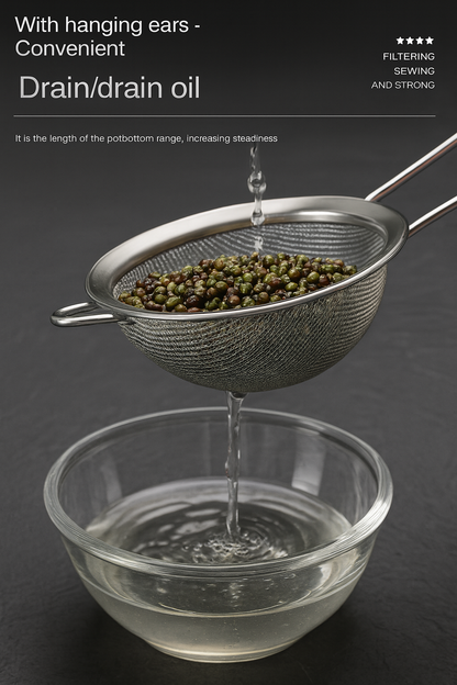 3-Piece Stainless Steel Fine Mesh Strainer Set