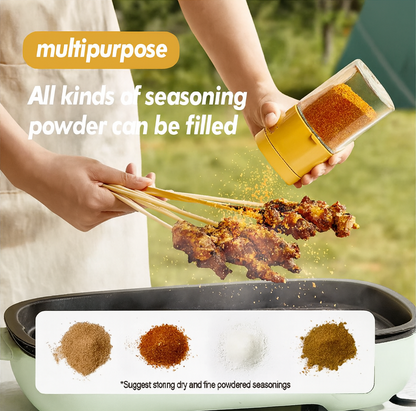 Glass Seasoning Jar – Airtight Moisture-Proof Spice Container