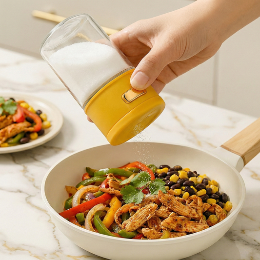 Glass Seasoning Jar – Airtight Moisture-Proof Spice Container