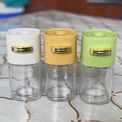 Glass Seasoning Jar – Airtight Moisture-Proof Spice Container