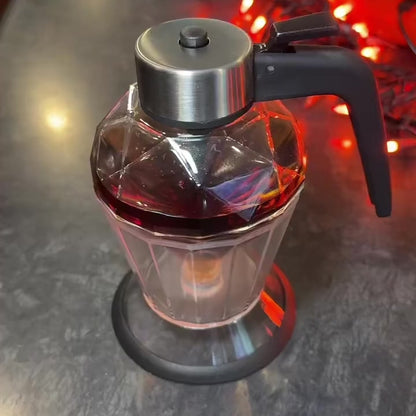 Diamond Glass Oil Dispenser – Precision Pour Bottle